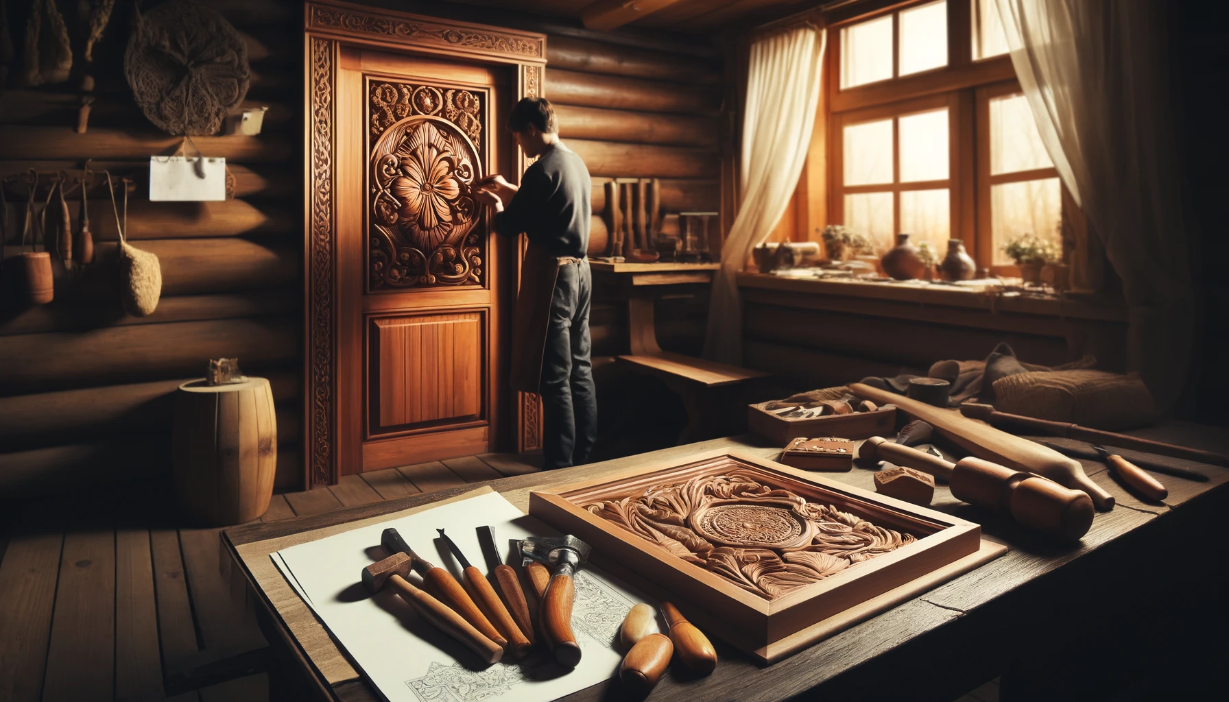 Ahşap Kapı Dekorason